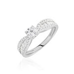 Bague Solitaire Stockholm Or Blanc Diamant Synthetique - Bagues solitaires Femme | Histoire d&rsquo;Or