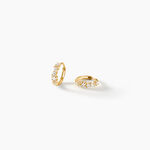 Cr&eacute;oles Disgleirio Or Jaune Oxyde De Zirconium - Boucles d'oreilles cr&eacute;oles Femme | Histoire d&rsquo;Or