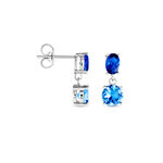 Boucles D'oreilles Pendantes Argent Blanc Brenna Oxydes De Zirconium - Boucles d'oreilles fantaisie Femme | Histoire d&rsquo;Or