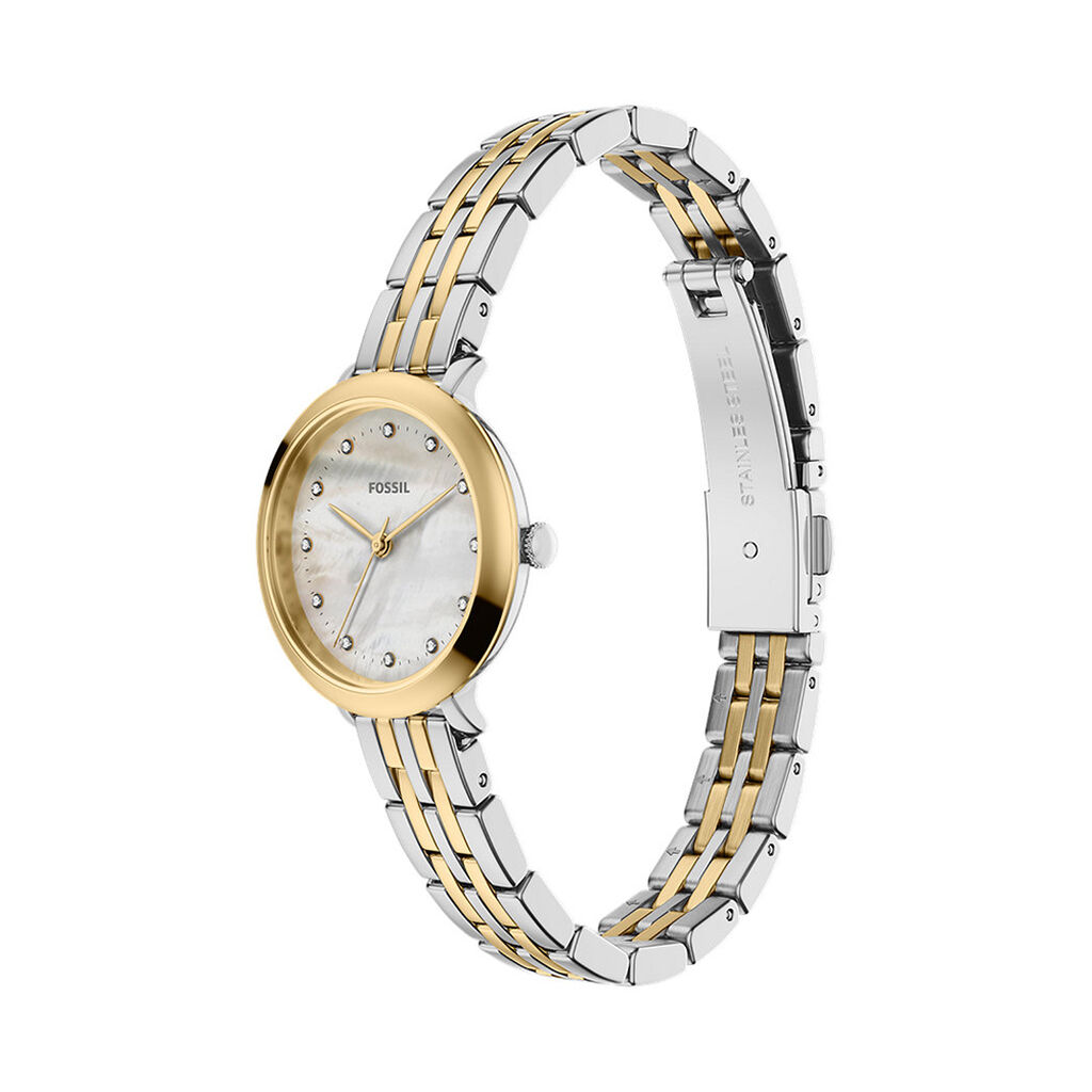 Montre Fossil Heidi Nacre Blanche - Montres Femme | Histoire d&rsquo;Or