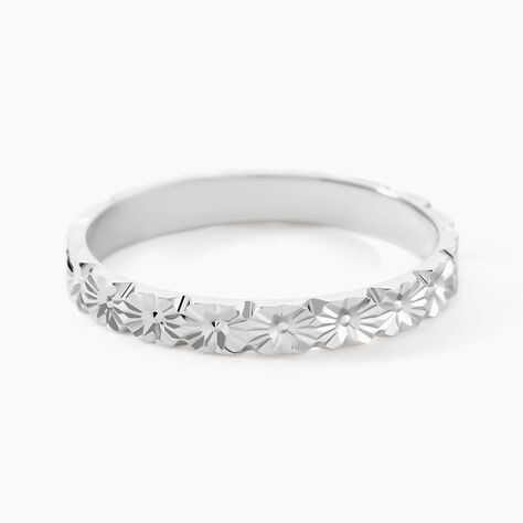 Alliance Fleur Or Blanc - Alliances Unisex | Histoire d&rsquo;Or