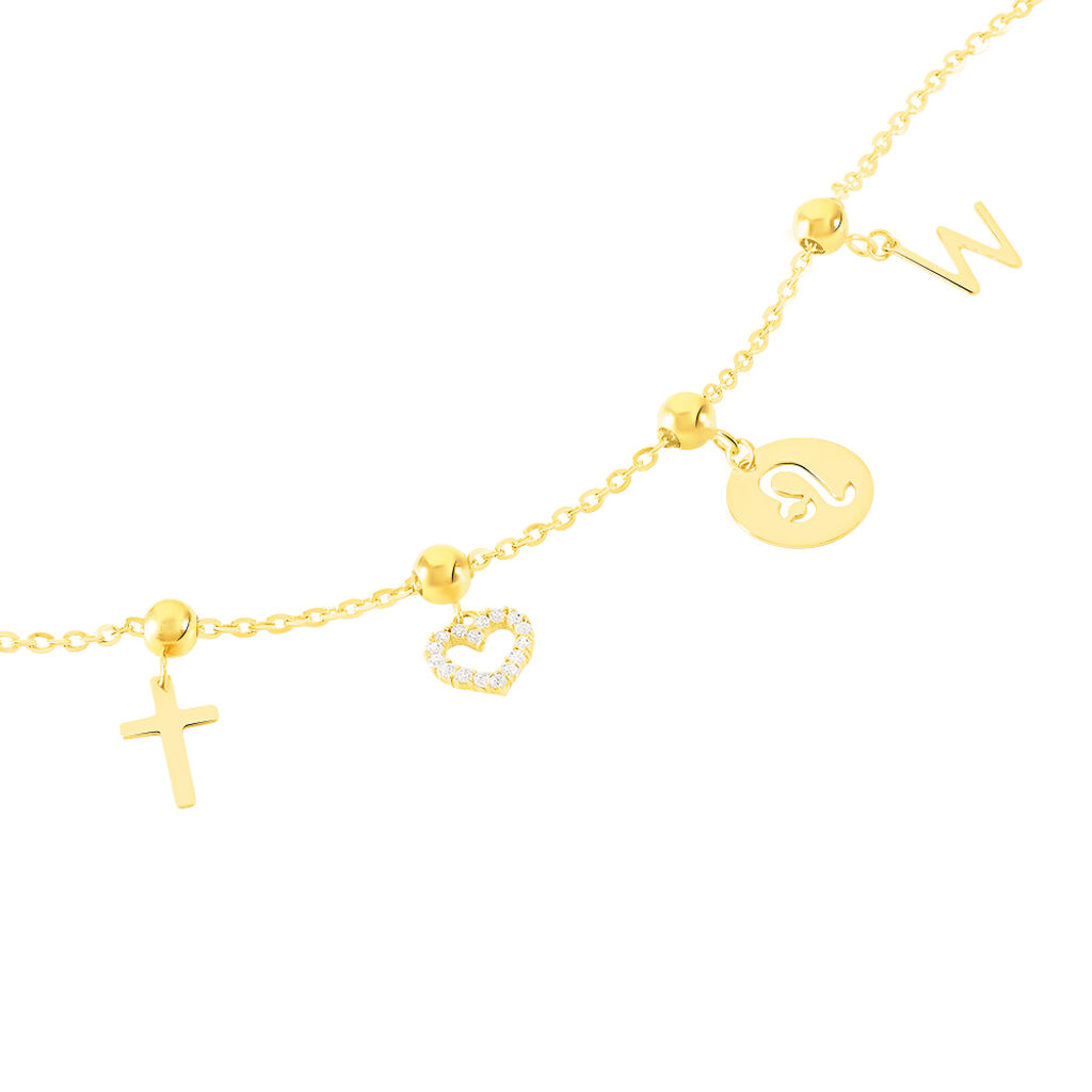 Charms Lettre / W Or Jaune 375/1000 B3PFJW03490 • Histoire d'Or