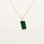 Collier Hallie Or Jaune Malachite - Colliers Femme | Histoire d&rsquo;Or