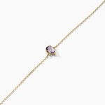 Bracelet Goutte Or Jaune Am&eacute;thyste - Bracelets Femme | Histoire d&rsquo;Or