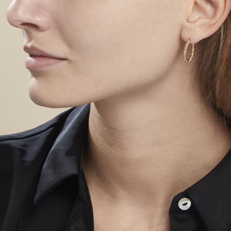Créoles Plaqué Or Jaune Isaiah - Boucles d'oreilles créoles Femme | Histoire d’Or