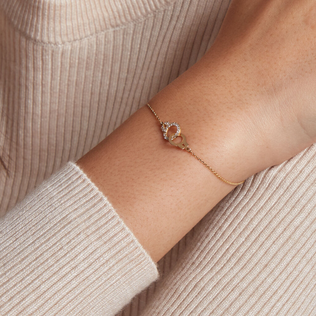 Bracelet Foma Or Jaune Oxyde De Zirconium - Bracelets Femme | Histoire d’Or