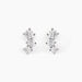 Boucles D'oreilles Puces Kyoto Or Blanc Oxyde De Zirconium - Clous d'oreilles Femme | Histoire d’Or