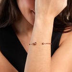 Bracelet Jonc Rio Argent Rose Oxyde De Zirconium - Bracelets joncs Femme | Histoire d&rsquo;Or