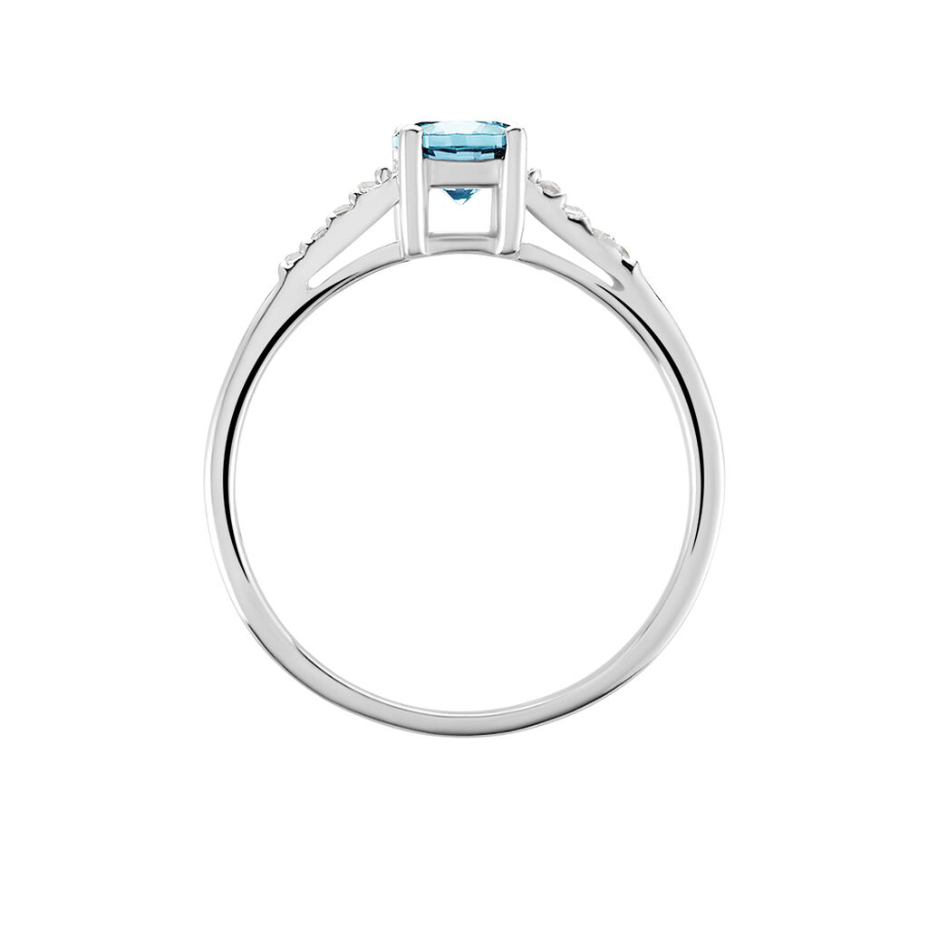 Bague Rio Argent Blanc Oxyde De Zirconium - Bagues solitaires Femme | Histoire d&rsquo;Or