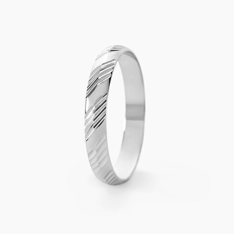 Alliance Hercule Or Blanc - Alliances Unisex | Histoire d’Or