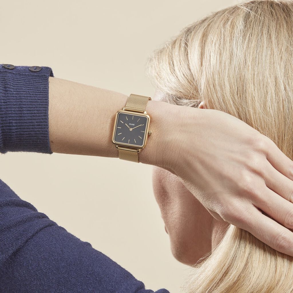 Montre Cluse Tetragone Noir - Montres Femme | Histoire d’Or