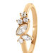 Bague Aurena Plaque Or Jaune Oxyde De Zirconium - Bagues solitaires Femme | Histoire d&rsquo;Or