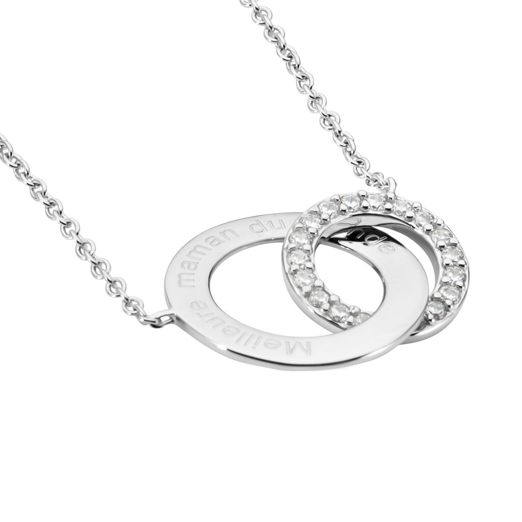 Collier Ananth Argent Blanc Oxyde De Zirconium - Colliers fantaisie Femme | Histoire d’Or