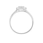 Bague Or Blanc Verna Diamants Cercle - Bagues avec pierre Femme | Histoire d&rsquo;Or