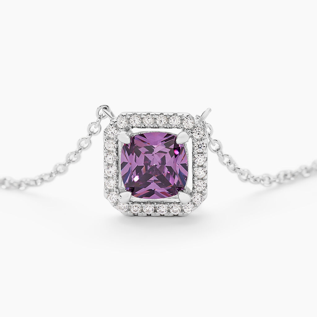 Collier Rio Argent Blanc Oxyde De Zirconium - Colliers fantaisie Femme | Histoire d&rsquo;Or