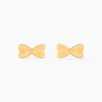 Boucles D'oreilles Puces Evonne Noeud Or Jaune - Clous d'oreilles Enfant | Histoire d&rsquo;Or