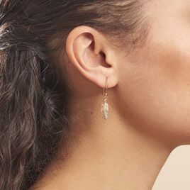 Boucles D'oreilles Pendantes Hanae Plaqué Or Jaune - Boucles d'oreilles fantaisie Femme | Histoire d’Or