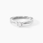 Bague Solitaire Symphonie Or Blanc Diamant - Bagues solitaires Femme | Histoire d&rsquo;Or