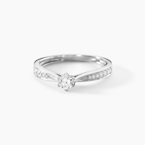 Bague Solitaire Symphonie Or Blanc Diamant - Bagues solitaires Femme | Histoire d&rsquo;Or
