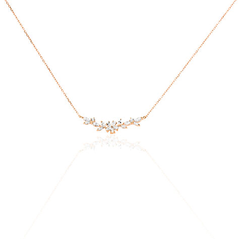 Collier Wanda Argent Rose Oxyde De Zirconium - Colliers fantaisie Femme | Histoire d’Or