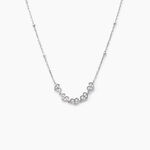 Collier Declaration Argent Blanc Oxyde De Zirconium - Colliers fantaisie Femme | Histoire d&rsquo;Or