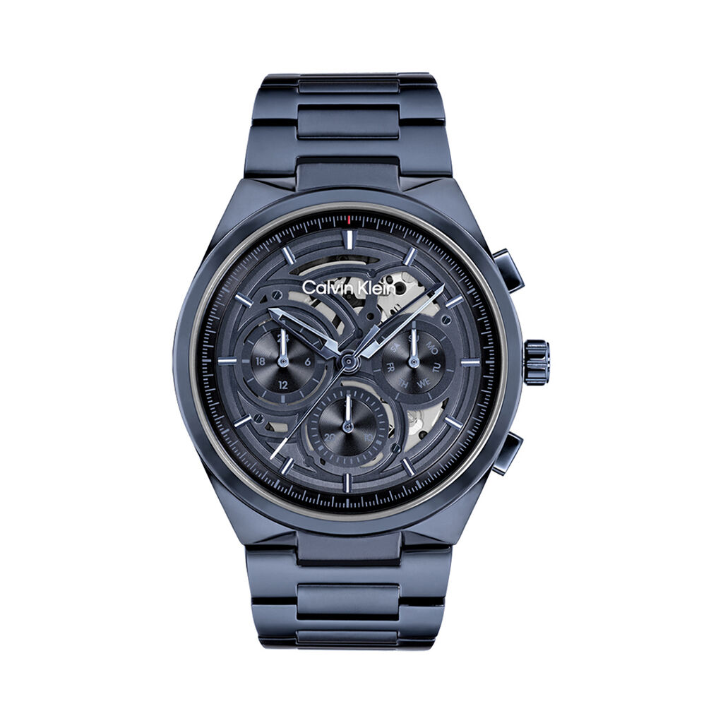 Montre Calvin Klein Distinguish Skeleton Bleu - Montres Homme | Histoire d&rsquo;Or