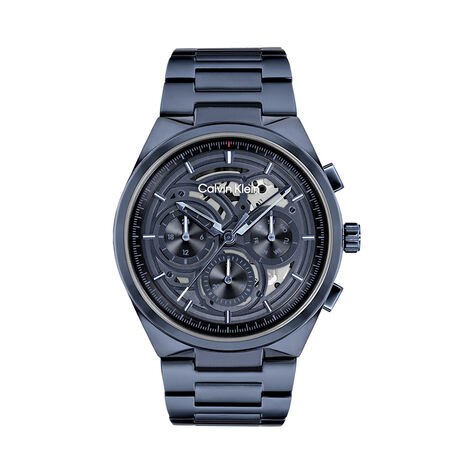 Montre Calvin Klein Distinguish Skeleton Bleu - Montres Homme | Histoire d&rsquo;Or