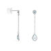 Boucles D'oreilles Pendantes Brenda Or Blanc Topaze - Boucles d'oreilles pendantes Femme | Histoire d’Or
