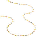 Collier Maille Dami Maille Grain De Cafe Or Tricolore - Chaines Femme | Histoire d&rsquo;Or