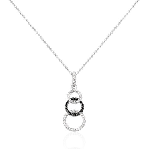 Collier Liyana Argent Blanc Oxyde De Zirconium - Colliers fantaisie Femme | Histoire d&rsquo;Or