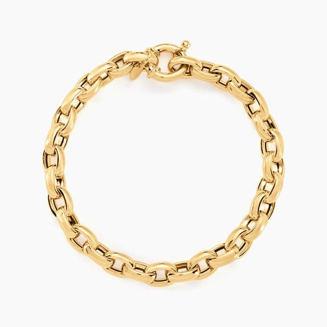 Bracelet Jodie Maille Jaseron Godronne Or Jaune - Bracelets chaîne Femme | Histoire d’Or