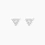 Boucles D'oreilles Puces Severine Argent Blanc - Boucles d'oreilles fantaisie Femme | Histoire d&rsquo;Or