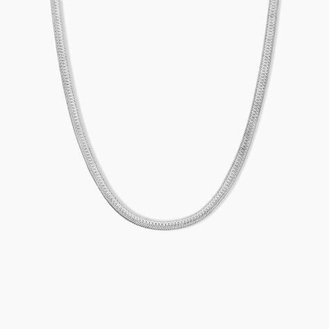 Collier Argent Blanc Alayna - Chaines Femme | Histoire d&rsquo;Or