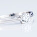 Bague Solitaire Fiona Or Blanc Diamant Synthetique - Bagues solitaires Femme | Histoire d’Or
