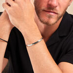 Bracelet Jonc Positano Acier Blanc - Bracelets joncs Homme | Histoire d&rsquo;Or