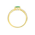 Bague Aude Or Jaune Grenat Et Diamant - Bagues avec pierre Femme | Histoire d&rsquo;Or