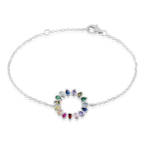 Bracelet Argent Blanc Ethem Oxydes De Zirconium Spinelles - Bracelets Femme | Histoire d’Or