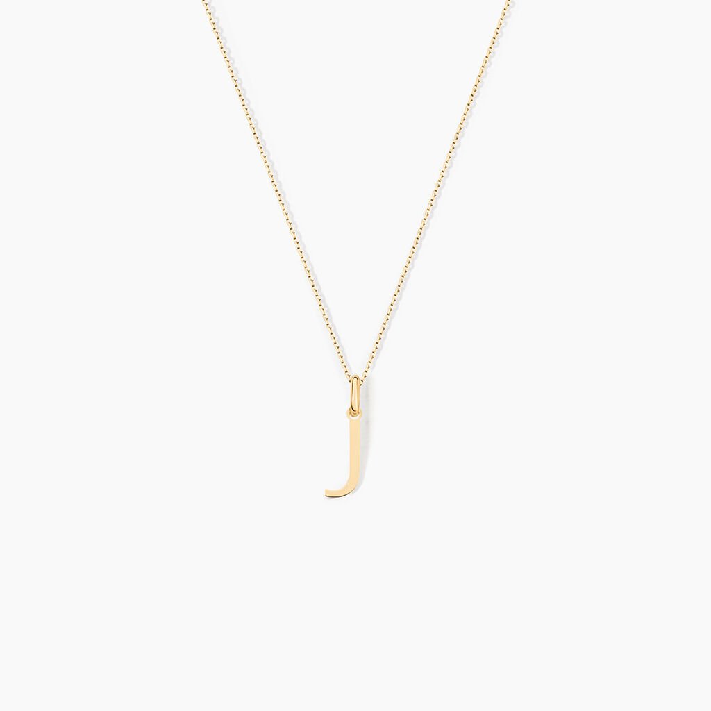 Pendentif Ionia Lettre Or Jaune - Pendentifs Famille | Histoire d&rsquo;Or