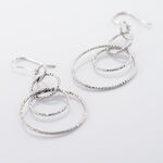 Boucles D'oreilles Pendantes Flaura Argent Blanc - Boucles d'oreilles fantaisie Femme | Histoire d&rsquo;Or