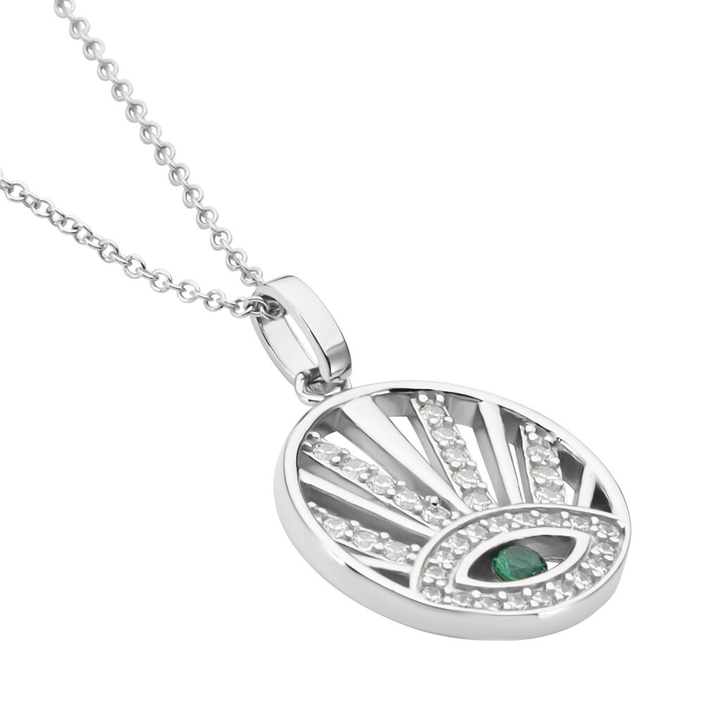 Collier Aries Argent Blanc Oxyde De Zirconium - Colliers fantaisie Femme | Histoire d&rsquo;Or