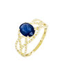 Bague Tina Or Jaune Saphir Et Diamant