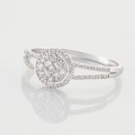 Bague Or Blanc Collection 1986 Diamants - Bagues solitaires Femme | Histoire d&rsquo;Or