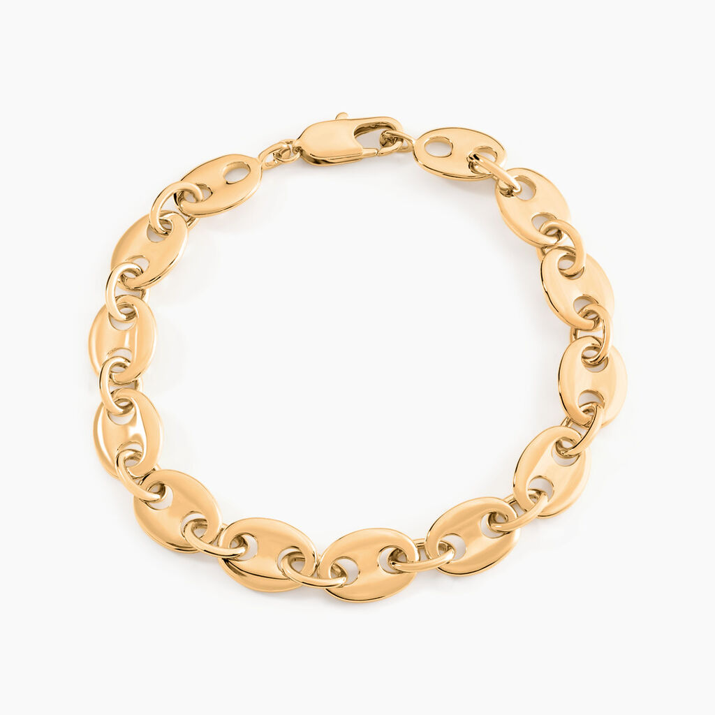 Bracelet William Plaqu&eacute; Or Jaune - Bracelets cha&icirc;ne Homme | Histoire d&rsquo;Or