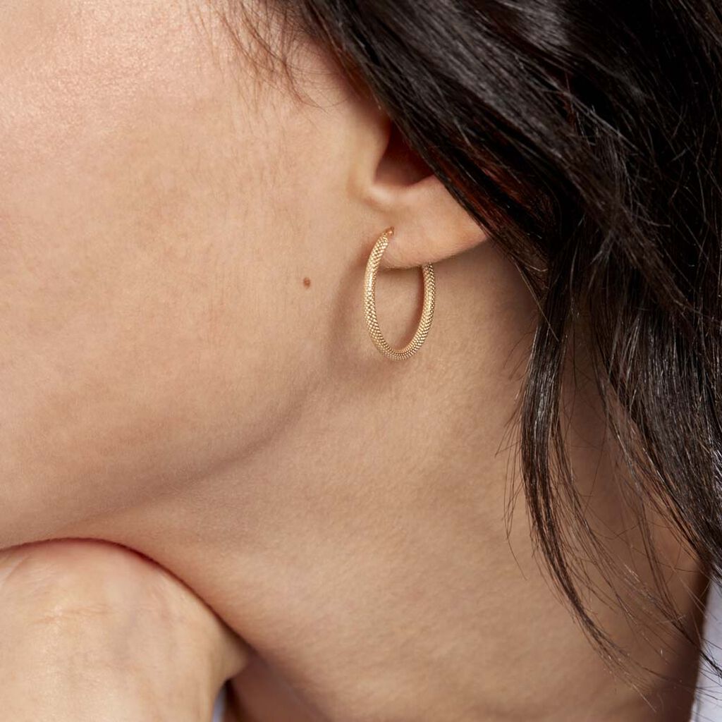 Créoles Ulrica Or Jaune - Boucles d'oreilles créoles Femme | Histoire d’Or