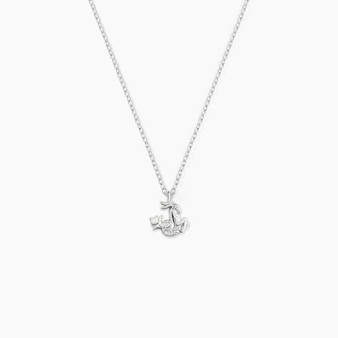 Collier Amalthee Argent Blanc Oxyde De Zirconium - Colliers Zodiaque Femme | Histoire d&rsquo;Or