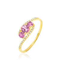 Bague Chloe Or Jaune Saphir Et Diamant