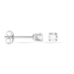 Boucles D'oreilles Puces Victoria Or Blanc Diamant - Clous d'oreilles Femme | Histoire d&rsquo;Or