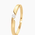 Bague Solitaire Anilie Or Jaune Diamant - Bagues solitaires Femme | Histoire d&rsquo;Or