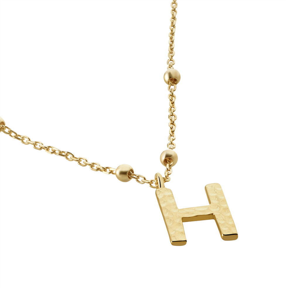 Collier Plaqué Or Jaune Lettra - Colliers fantaisie Femme | Histoire d’Or