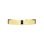 Alliance Liseret Ruban Plat Or Bicolore - Alliances Unisex | Histoire d&rsquo;Or